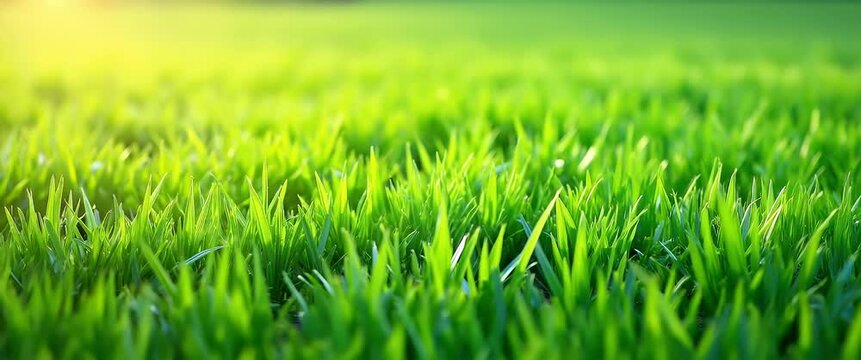 Fresh spring grass seamless tile pattern with tender blades and vibrant green shades symbolizing renewal concept as Tender blades of fresh spring grass in vibrant green shades create a seamless tile p