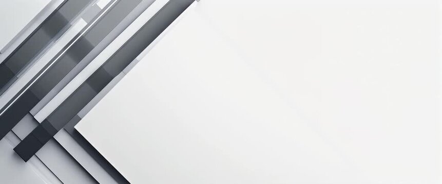 Generate streamlined techno stripes on modular tiles isolating bright white space enhancing brand sophistication concept as Convey polished line arcs balanced by minimal emptiness producing forward de