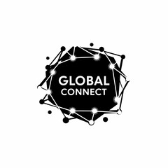 Global Connect Network Logo Design Element.