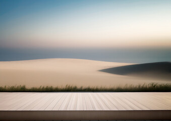 Clean outdoor background with subtle horizon line, neutral natural colors, minimal visual noise, professional and modern look, wide copy space.
