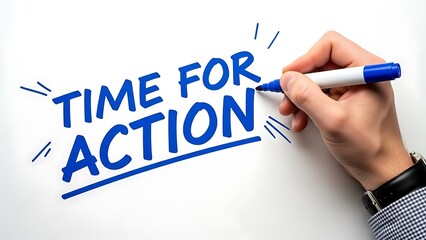 Writing time for action