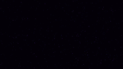 Deep Purple Starry Night Sky: Abstract Cosmic Background with Glimmering Particles and Bokeh Effect