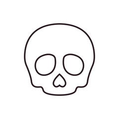 Fototapeta premium skull death scary halloween dead skeleton toxic pirate dying from laughter emoji symbol sign icon vector illustration isolated flat
