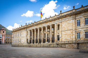 plaza bolivar, catedral primada de colombia, bogota, la candelaria, colombia, south america, latin america