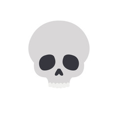 Obraz premium skull death scary halloween dead skeleton toxic pirate dying from laughter emoji symbol sign icon vector illustration isolated flat