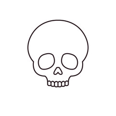 Obraz premium skull death scary halloween dead skeleton toxic pirate dying from laughter emoji symbol sign icon vector illustration isolated flat