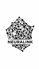Neuralink Logo with Network Structure.