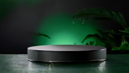 Hintergrund Produkt Podium Schwarz Grun