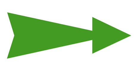 Green Right Arrow  &ndash; Forward Next Direction Vector