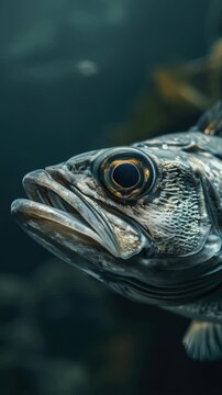 A serene depicting marine life
