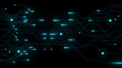 Cloud storage with sky nature background in business with technology network server online digital data concept. Motion graphics of technology radar background animation.