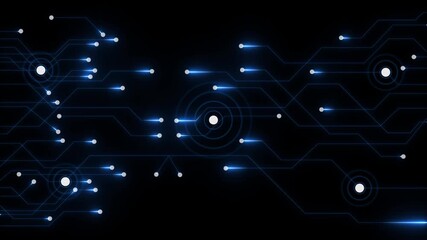 Cloud storage with sky nature background in business with technology network server online digital data concept. Motion graphics of technology radar background animation.