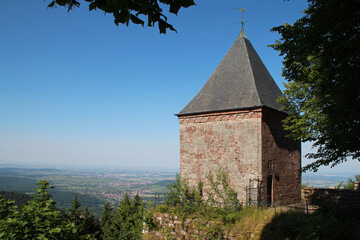angels chapel in a monastery at the mont sainte-odile in alsace in france 