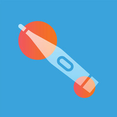 thermometer glassmorphism illustration.