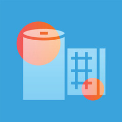 Bandage glassmorphism illustration.