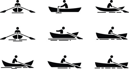 Rowboat Icon Set  Rowboat Icons &ndash; Top Collection