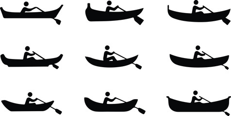 Rowboat Icon Set  Rowboat Icons &ndash; Top Collection