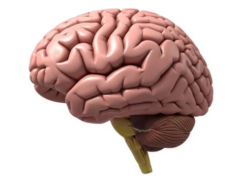 Detailed human brain anatomy model