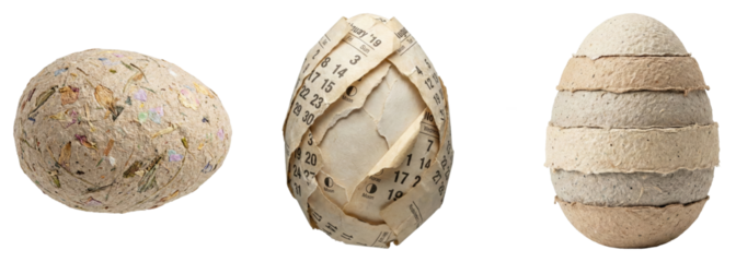 Discover unique paper mache eggs with creative textures and designs. Handmade with eco friendly materials, these artistic eggs are perfect for home decor, gifts, or as a creative project.