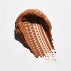 brown paint, brush strokes watercolor, acryl, gouache, make up swatch, cosmetics textures, mascara, eyebrow mascara