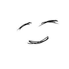 Obraz premium Minimal Abstract Line Art Face Illustration