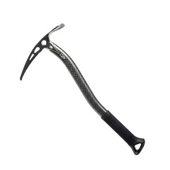 Modern Ice Axe with Ergonomic Grip and Sharp Blade, Isolated on Transparent Background with Professional Lighting