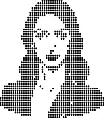 Simple Woman Portrait Art