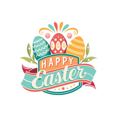 happy easter greeting card
