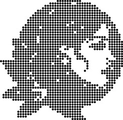 Simple Animal Dot Pattern