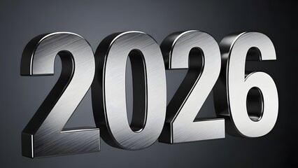 2026 number new year future wallpaper, illustration, banner, vector