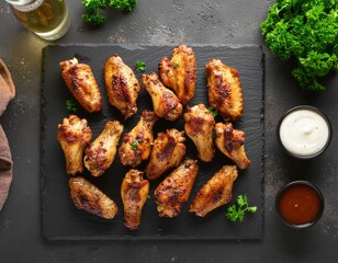 grilled chicken wings