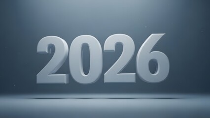 2026 number new year future wallpaper, illustration, banner, vector