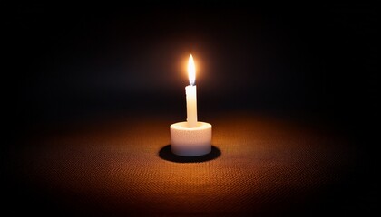 Candlelight Glow A Warm Beacon In The Darkness