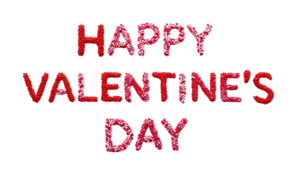 A festive and sparkling display of the words happy valentine s day in red high quality