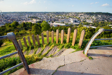 View of city Rouen from Saint Catrherine hill, France