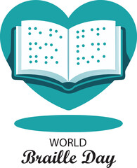 World Braille Day Illustration A Visual Representation Of Tactile Reading