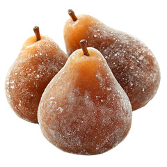 Three sugared pears
