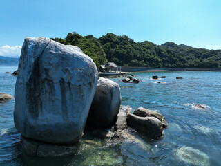 愛媛県松山市　白石ノ鼻の巨石群