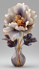 Modern metallic flower arrangement high resolution picture