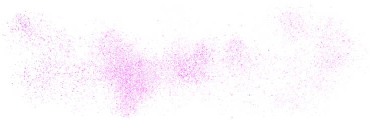 Pink glitter isolated on white background and texture