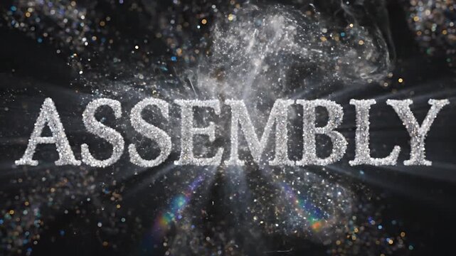 Assembly language programming concept with abstract background.