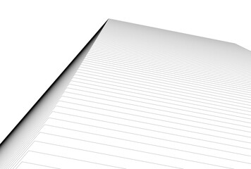 Abstract architecture 3D rendering