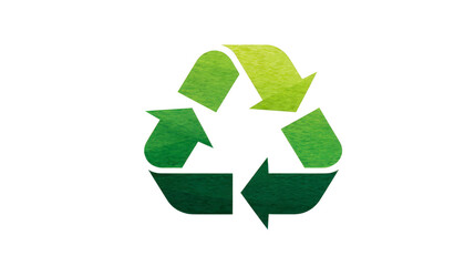 Obraz premium Recycle symbol with three green arrows forming triangle, representing sustainability, eco friendly practices, and environmental conservation, promoting responsible waste management