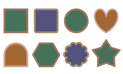 トラッドなバイアスチェックのフレームセット2