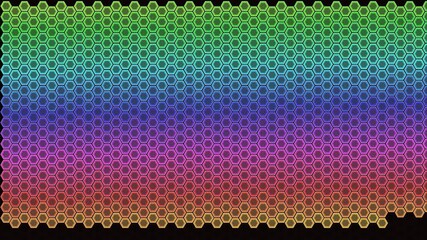 Stylish modern progressbar animation showing colorful hexagonal patterns in a dynamic design with smooth transitions