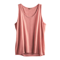 Soft pink sleeveless blouse