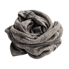 Elegant grey scarf in swirling design