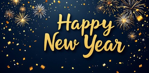 Merry Christmas and Happy New Year greeting card design featuring vintage typography with star decoration and festive holiday celebration symbols in a winter vector illustration wallpaper