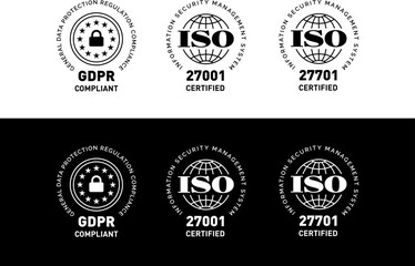 The ISO and General Data Protection Regulation (GDPR) badges