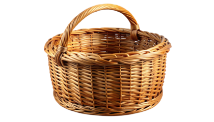 Vibrant Authentic Market Basket Isolated Transparent PNG AI Generated Locality Icon